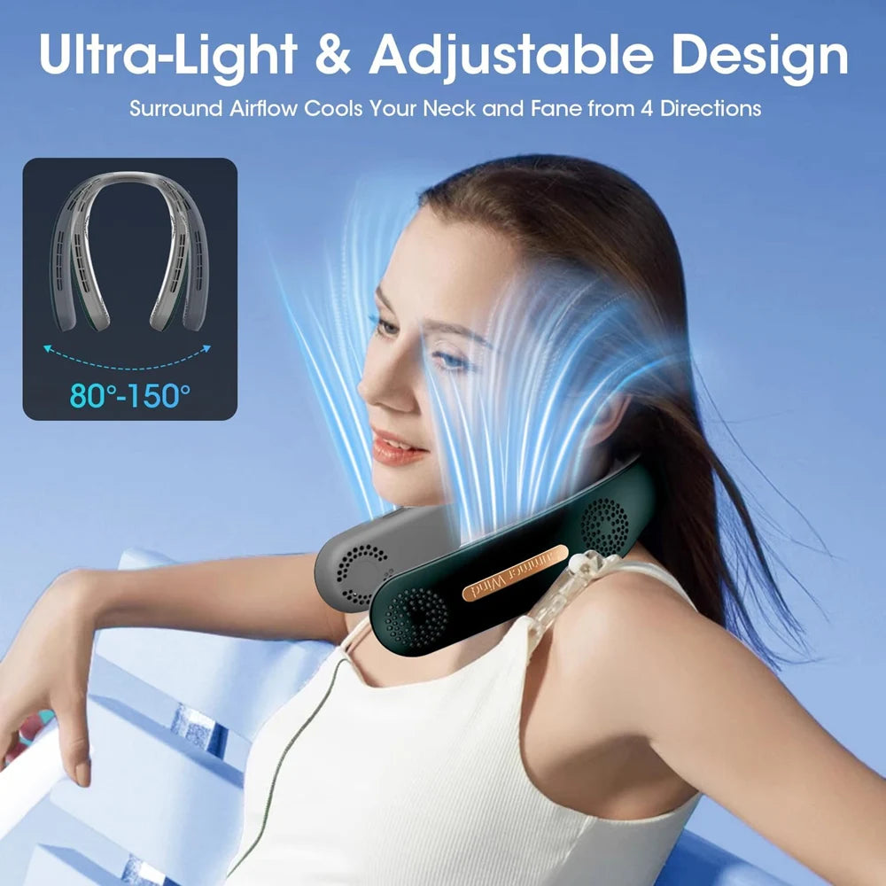 Portable Bladeless 360° Cooling Neck Fan