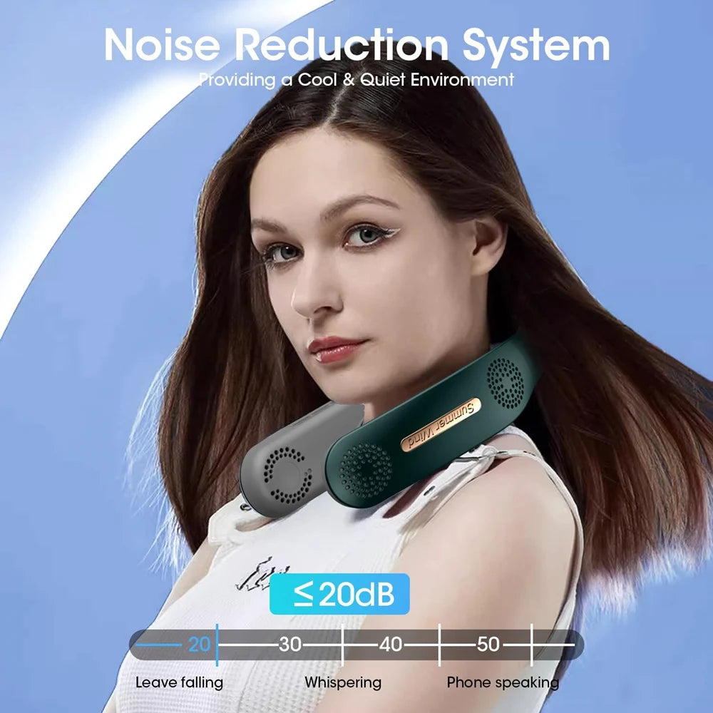 Portable Bladeless 360° Cooling Neck Fan